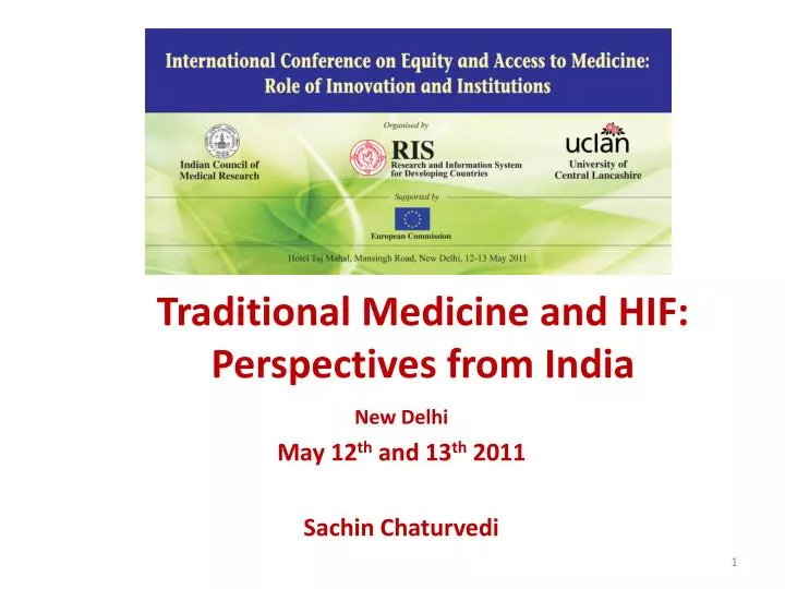 traditional medicine and hif perspectives from india