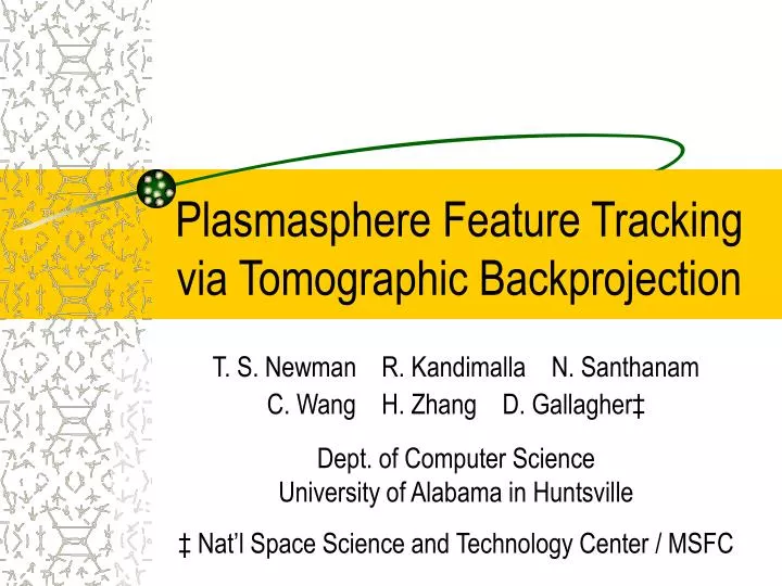 plasmasphere feature tracking via tomographic backprojection