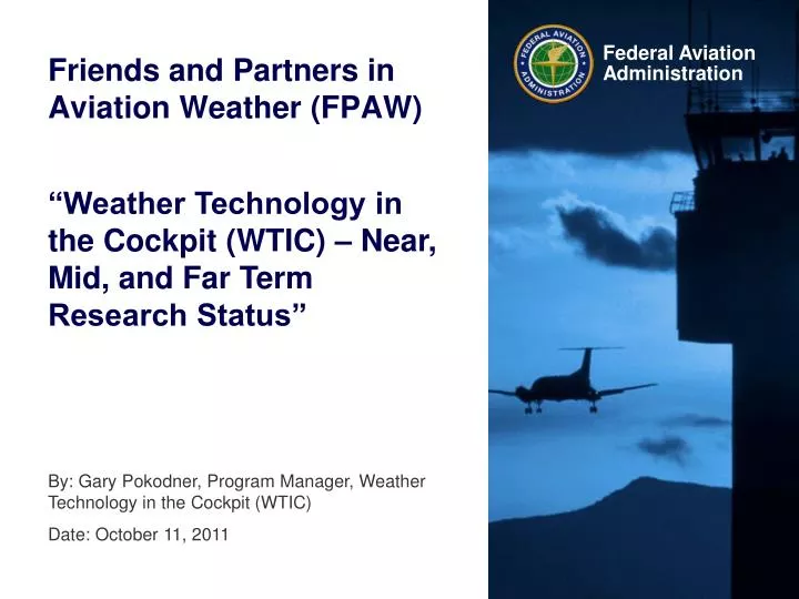friends and partners in aviation weather fpaw