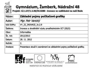 gymn zium amberk n dra n 48 projekt cz 1 07 1 5 00 34 0280 inovace ve vzd l v n na na kole