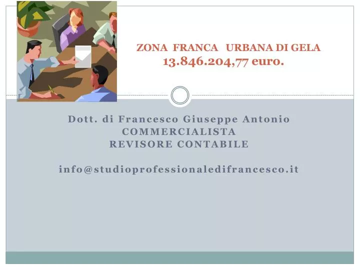 zona franca urbana di gela 13 846 204 77 euro