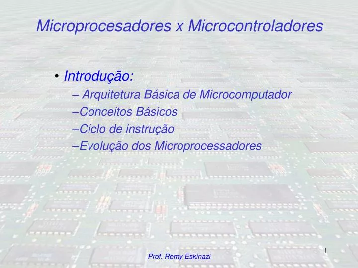 microprocesadores x microcontroladores