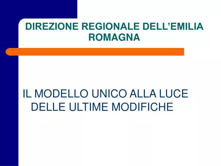 direzione regionale dell emilia romagna