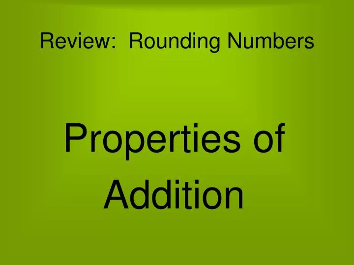 review rounding numbers