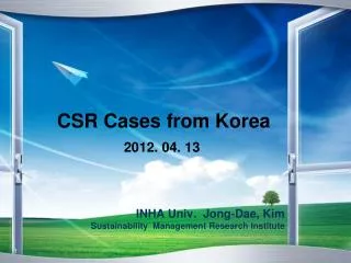 CSR Cases from Korea