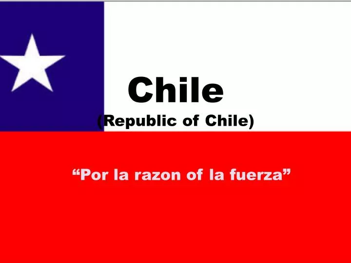 chile republic of chile