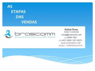 as etapas das vendas