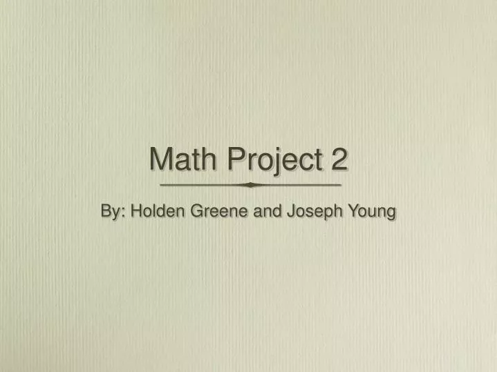math project 2