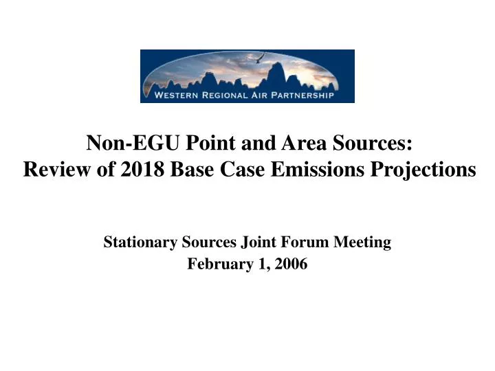 non egu point and area sources review of 2018 base case emissions projections