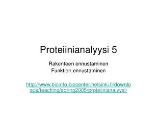 proteiinianalyysi 5