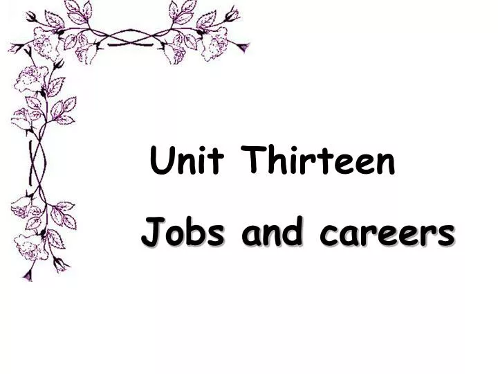 unit thirteen