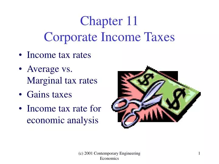 chapter 11 corporate income taxes