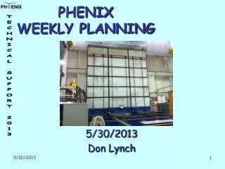 PHENIX WEEKLY PLANNING