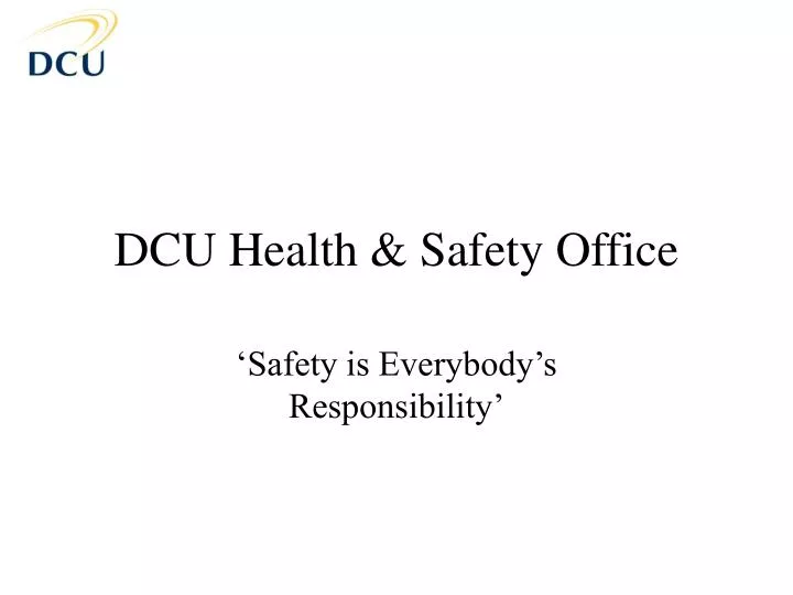 dcu health safety office