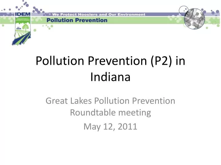 pollution prevention p2 in indiana