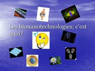 les bionanotechnologies c est quoi
