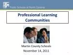Professional Learning Communities - slide 1