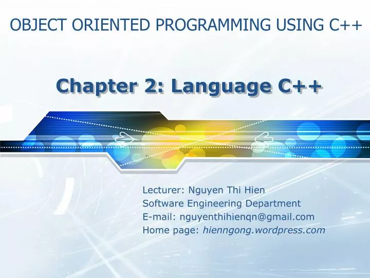 chapter 2 language c