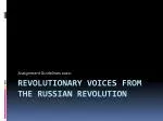 Revolutionary Voices of the Russian Revolution: A Historical Narrative - slide 1