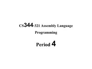 cs344 321 assembly language programming