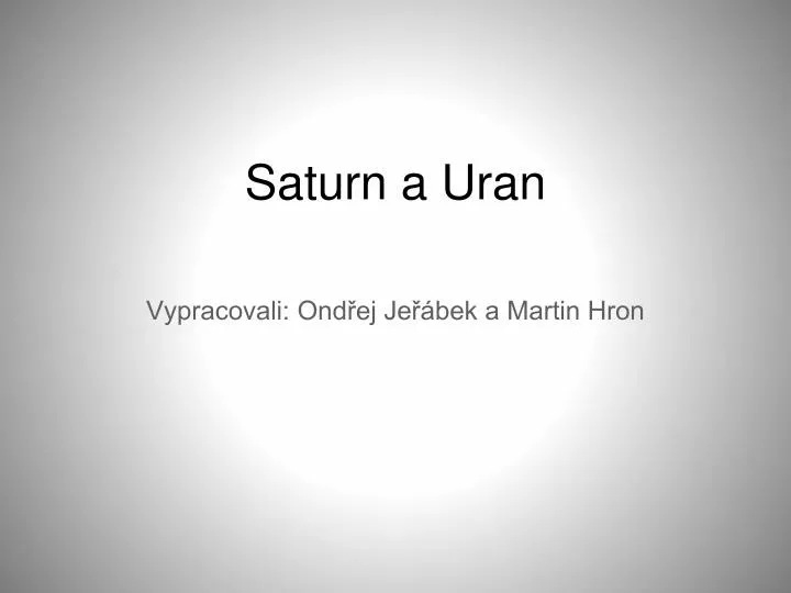 saturn a uran