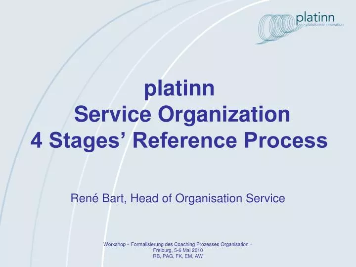 platinn service organization 4 stages reference process