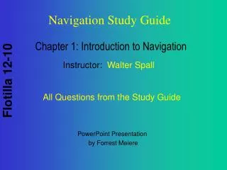 Chapter 1: Introduction to Navigation