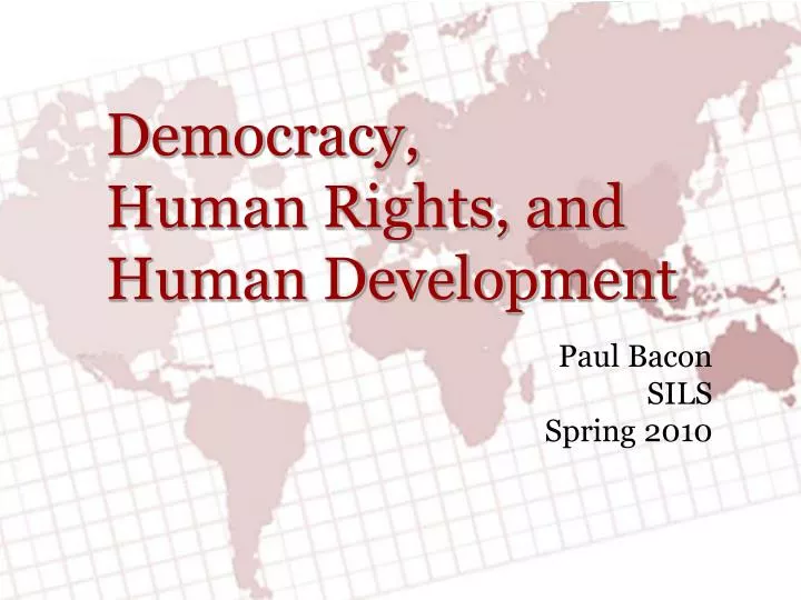 democracy human rights and human development