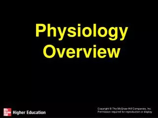 Physiology Overview