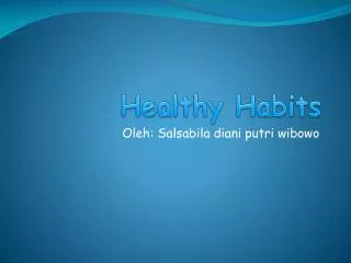 healthy habits