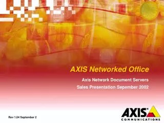 AXIS Networked Office