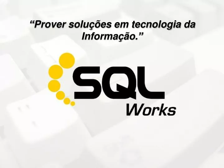 prover solu es em tecnologia da informa o