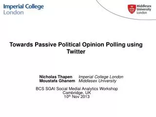 Towards Passive Political Opinion Polling using Twitter