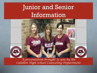 Junior and Senior Information