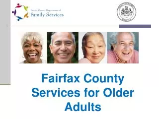 Fairfax County Services for Older Adults