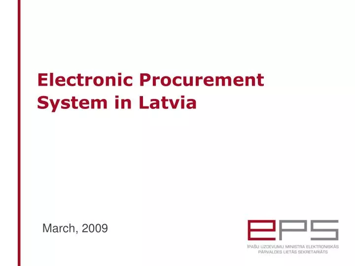 electronic procurement system in latvia