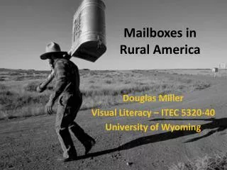 mailboxes in rural america