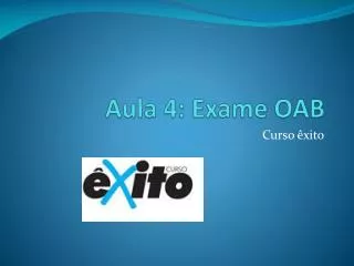 aula 4 exame oab