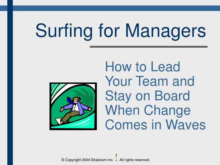 surfing for managers