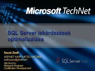 sql server lek rdez sek optimaliz l sa