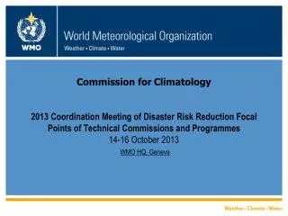 Overall Organization of Climate Activities