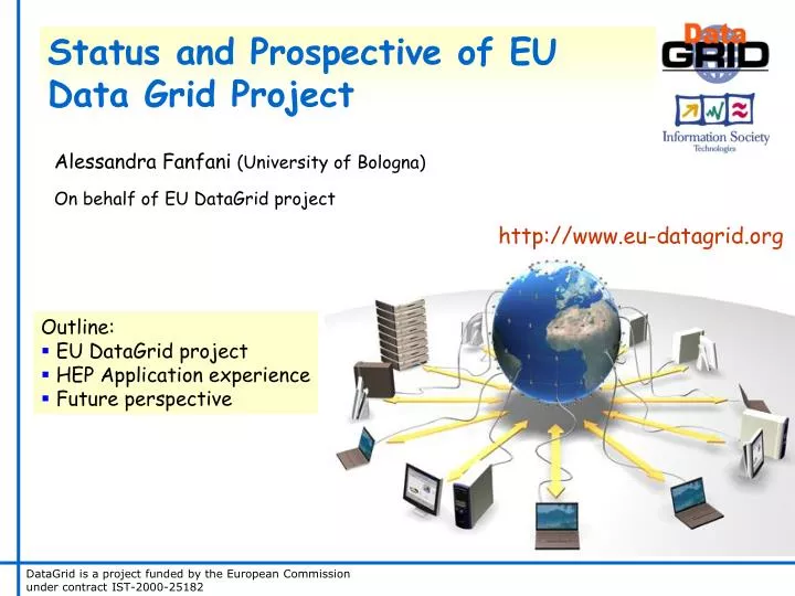 status and prospective of eu data grid project