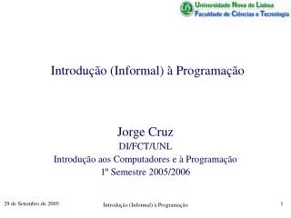 introdu o informal programa o