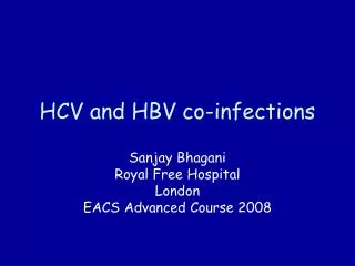 HCV and HBV co-infections