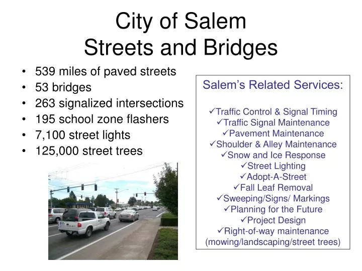 city of salem streets and bridges
