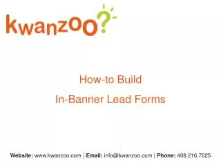 How-to Build In-Banner Lead Forms