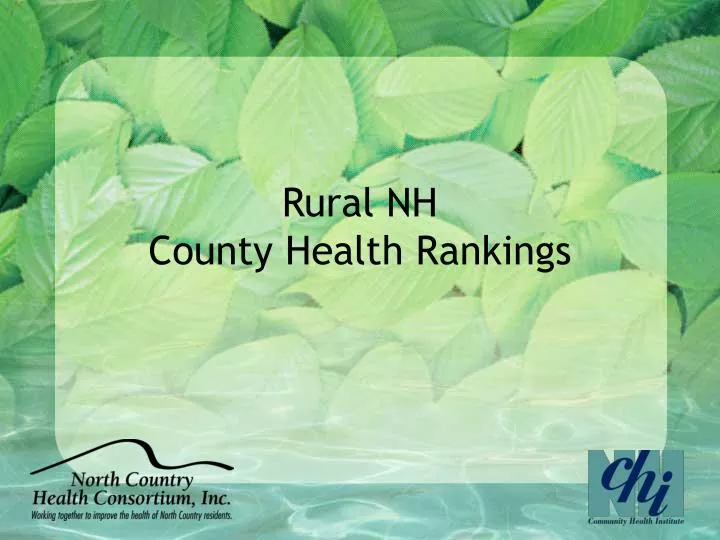 rural nh county health rankings