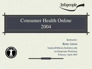 Consumer Health Online 2004