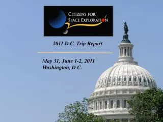 2011 D.C. Trip Report