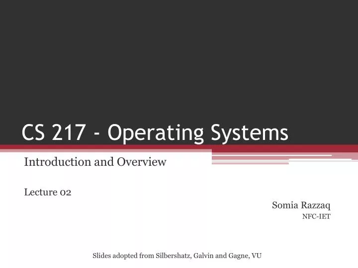 cs 217 operating systems